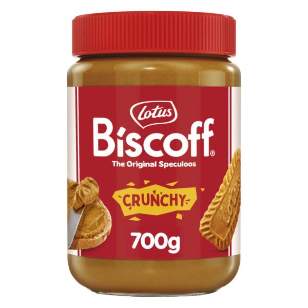 Lotus Biscoff cremă de biscuiți Speculoos, cremozitate crocantă, 700g