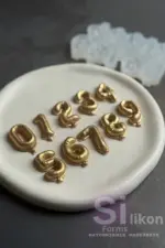 Mulaj din silicon Cifre sub formă de baloane de la 0 la 9